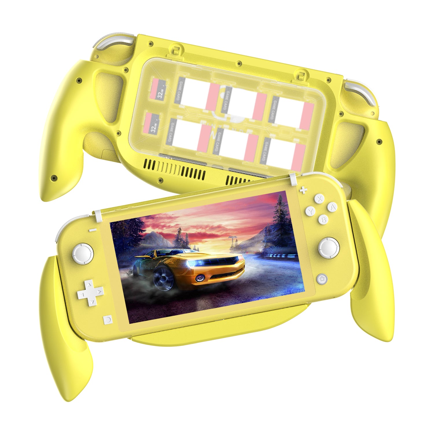 DSS-68 For Nintendo Switch Lite Ergonomic Grip Handle with Game Card Storage Case DSS-68 For Nintendo Switch Lite Ergonomic Grip Handle with Game Card Storage Case